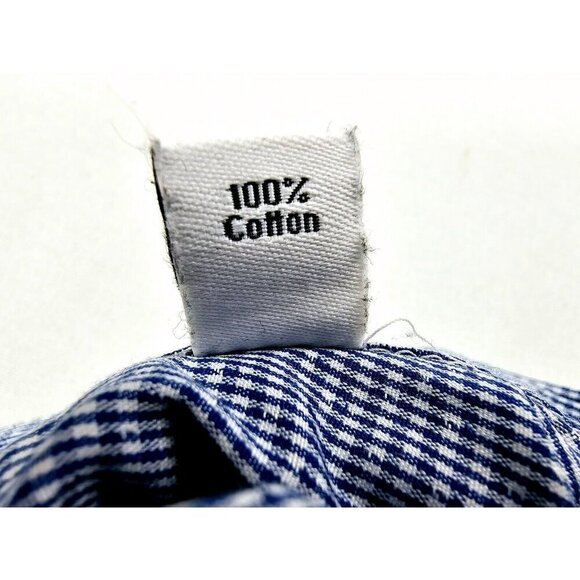 Calvin Klein Slim Fit Size 15 32-33 Blue White Check Performance Non Iron Shirt - Picture 6 of 12